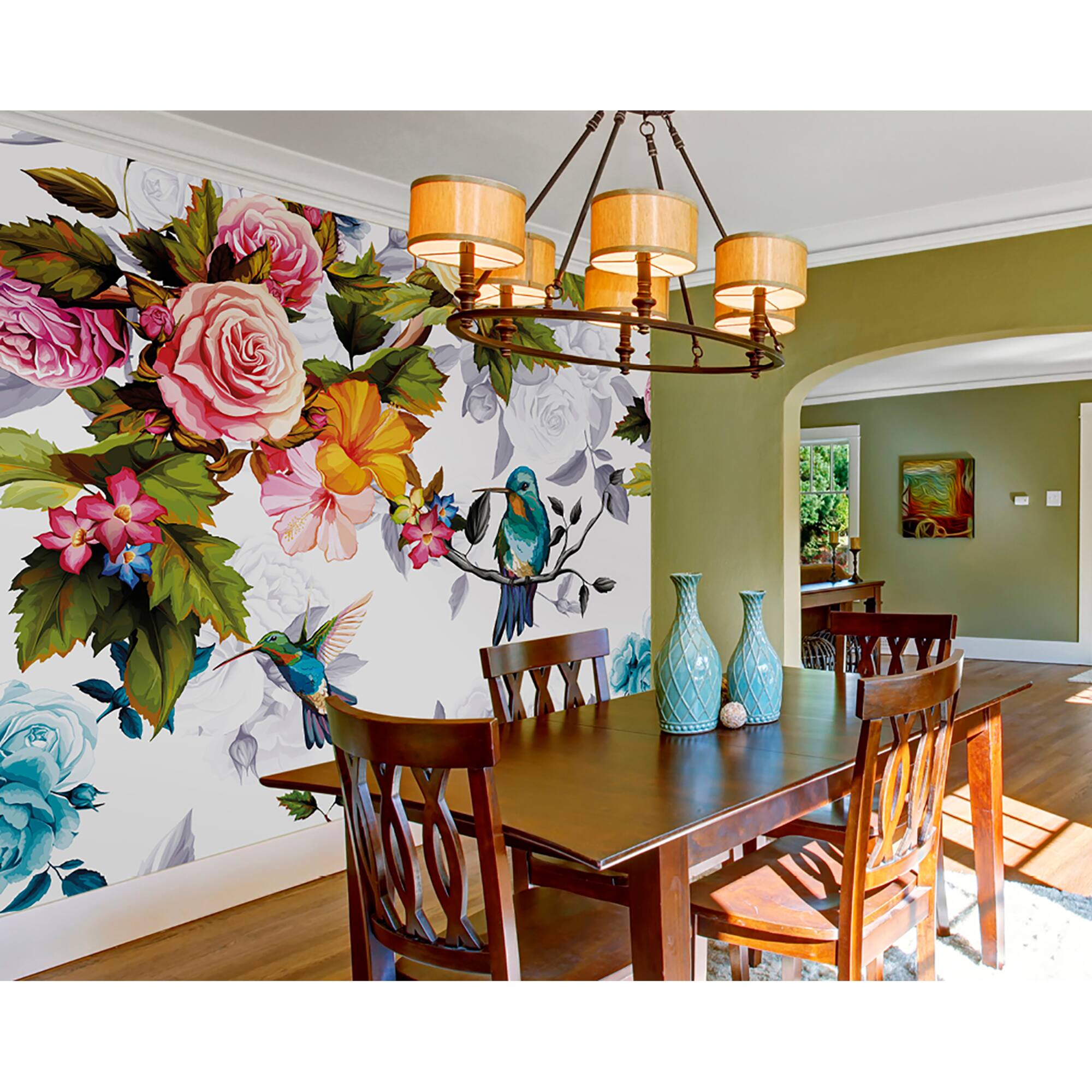 ohpopsi Hummingbird Garden Wall Mural